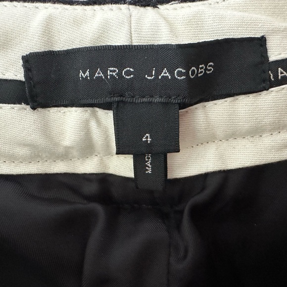 Marc Jacobs pinstripe black wool blend dress pants size 4 - Picture 3 of 7